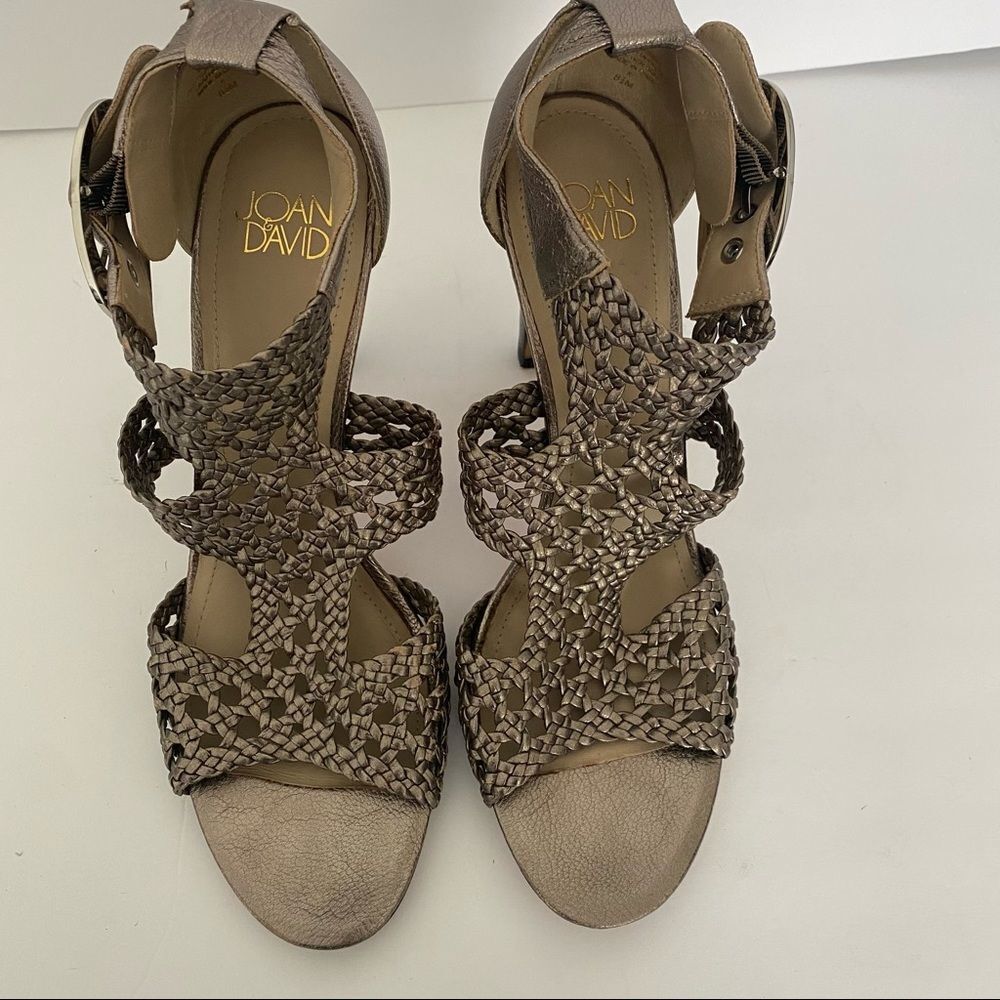 Joan & David Metallic Sandals‎ Sz 8.5